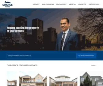 Choicehomerealty.ca(Best Real Estate Agent in Brampton) Screenshot