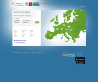 Choicehotels.eu(Europe Hotels) Screenshot