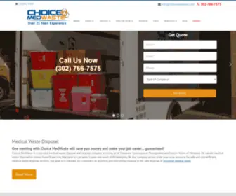 Choicemedwaste.com(Choice MedWaste) Screenshot