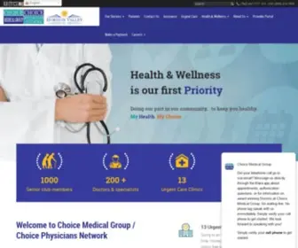 Choicemg.com(Choice Medical Group) Screenshot