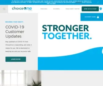 Choiceone.com(ChoiceOne Bank) Screenshot