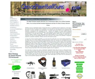 Choicepaintballguns.com(Paintball Supplies & Cheap Priced Gear For Sale) Screenshot