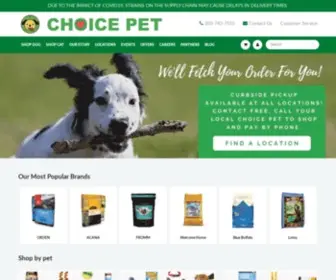 Choicepet.com(Choice Pet) Screenshot