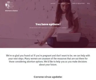 Choicepregnancy.com(Women's Choice) Screenshot