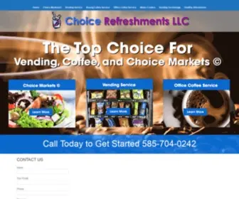 Choicerefreshmentsllc.com(Vending Machine Company) Screenshot