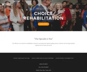 Choicerehab.net(Choice RehabChoice Rehab) Screenshot