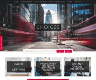 Choices.co.uk(Choices Estate Agents) Screenshot