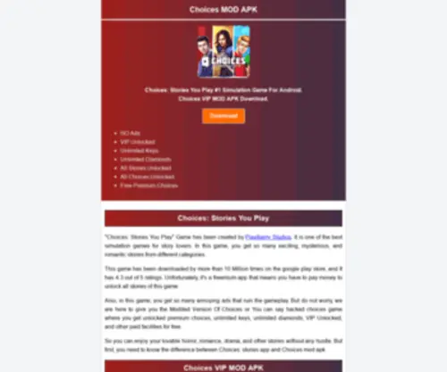 Choicesmodapk.net(Download Choices) Screenshot