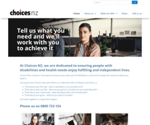 Choicesnz.org.nz(Choices NZ) Screenshot