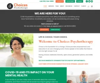 Choicespsychotherapy.net(Choices Psychotherapy) Screenshot
