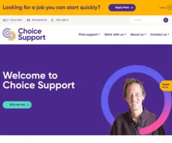 Choicesupport.org.uk(Choice Support) Screenshot