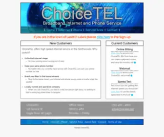 Choicetel.net(Your Local High Speed Internet and Phone Service Provider) Screenshot