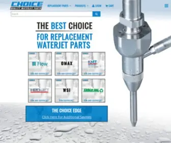 Choicewaterjet.com(Choice waterjet parts) Screenshot