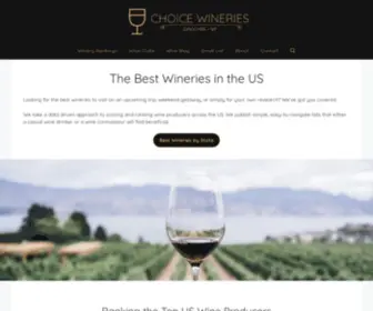 Choicewineries.com(The Best Wineries in the US to Visit) Screenshot