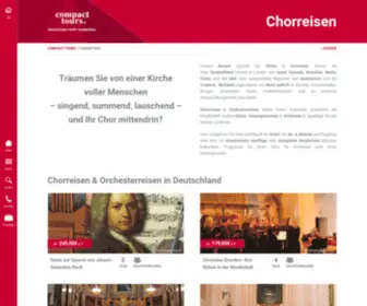 Choir-Travel.com(Chorreisen) Screenshot