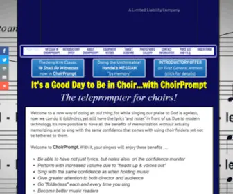 Choirprompt.com(The ChoirPrompt system) Screenshot