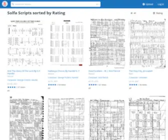 Choirscript.com(The Largest Collection of Solfa Notation for Choir) Screenshot
