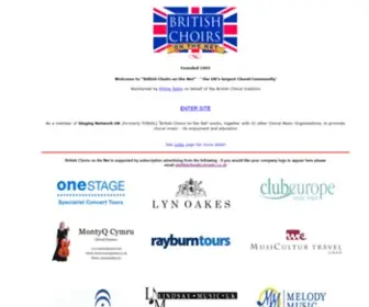 Choirs.org.uk(Phillip Tolley's British Choirs on the Net) Screenshot