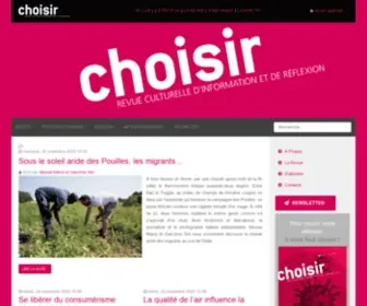 Choisir.ch(Revue choisir) Screenshot