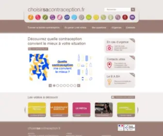 Choisirsacontraception.fr(Contraception) Screenshot
