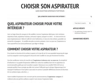 Choisirsonaspirateur.info(Choisir Son Aspirateur) Screenshot