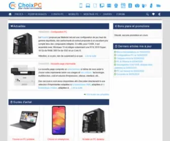 Choixpc.com(Comparatifs et guides d'achat PC portables) Screenshot