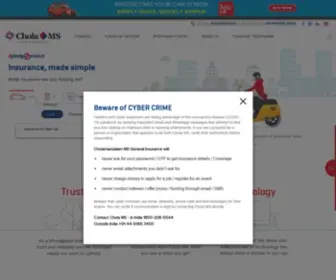 Cholainsurance.com(General Insurance Company India) Screenshot