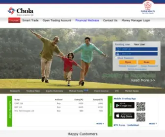 Cholawealthdirect.com(Chola Wealth Direct) Screenshot