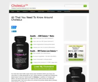 Choleslo.net(Who Else Wants to Lower Your Cholesterol Naturally) Screenshot