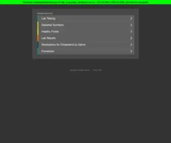 Cholesterollevelschart.org(Cholesterol Levels Chart) Screenshot