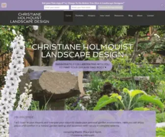 Cholmquistgardens.com(Christiane Holmquist Landscape Design) Screenshot