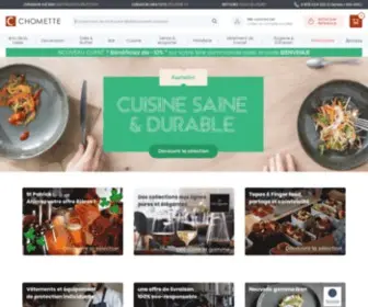 Chomette.com(Chomette propose une large gamme d’équipements pour professionnels et CHR) Screenshot