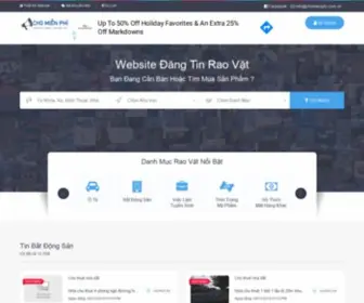 Chomienphi.com.vn(Website Đăng Tin Rao Vặt) Screenshot