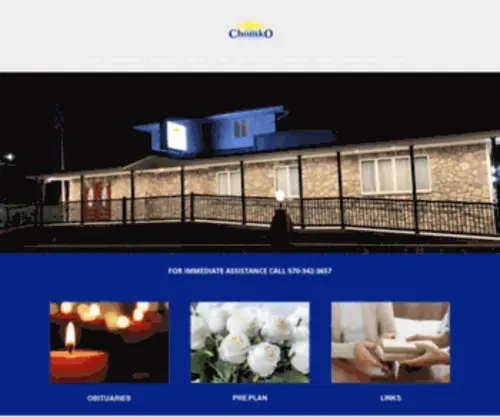 Chomkofuneralhome.com(Chomko Funeral Home) Screenshot