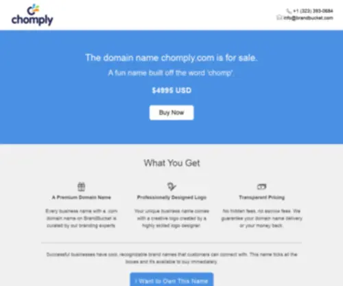 Chomply.com(Purchase today. Starter logo inc) Screenshot