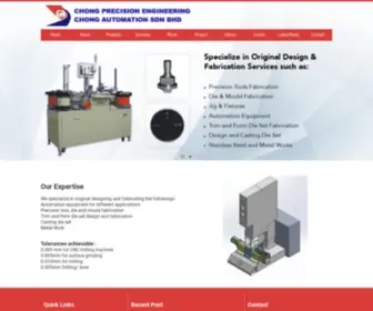 Chongprecision.com(We specialize in original designing and fabricating the followings) Screenshot