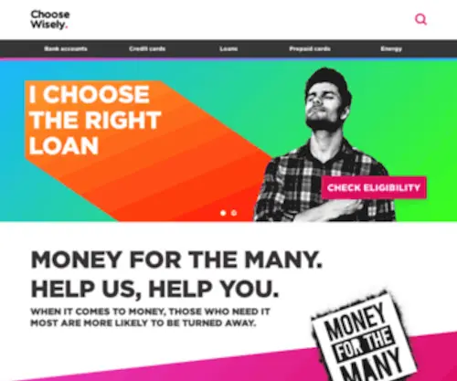 Choose-Wisely.co.uk(Money & Finance Comparison Site) Screenshot