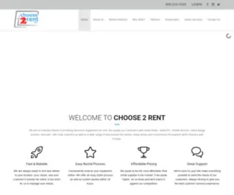 Choose2Rent.com(IPad Rental) Screenshot