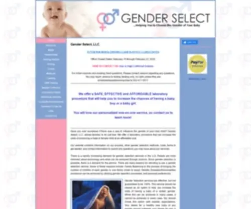 Chooseagender.com(Gender Select) Screenshot