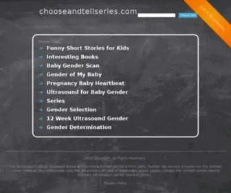 Chooseandtellseries.com(This domain may be for sale) Screenshot