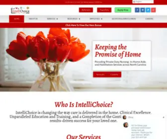 Choosebettercare.com(IntelliChoice Home Care) Screenshot