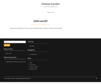 Choosecandor.com(Choosecandor) Screenshot