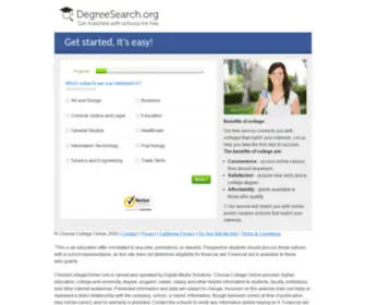 Choosecollegeonline.com(Online Education) Screenshot