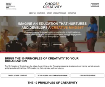 Choosecreativity.org(Choose Creativity) Screenshot