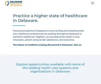 Choosedelawarehealthcarecareers.com(Delaware Prosperity Partnership) Screenshot