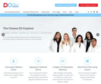 Choosedo.org(Become an Osteopathic Medical Doctor) Screenshot