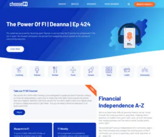 Choosefi.com(The Financial Independence Community) Screenshot