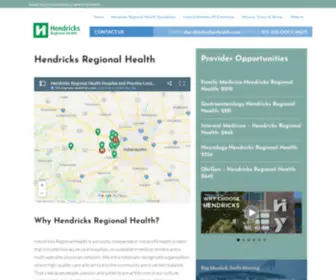 Choosehendricks.org(Hendricks Regional Health) Screenshot