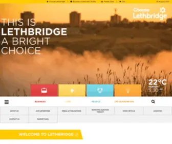 Chooselethbridge.ca(Economic Development Lethbridge) Screenshot