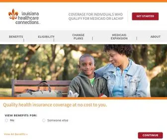 Chooselouisianahealth.com(Louisiana Healthcare Connections) Screenshot